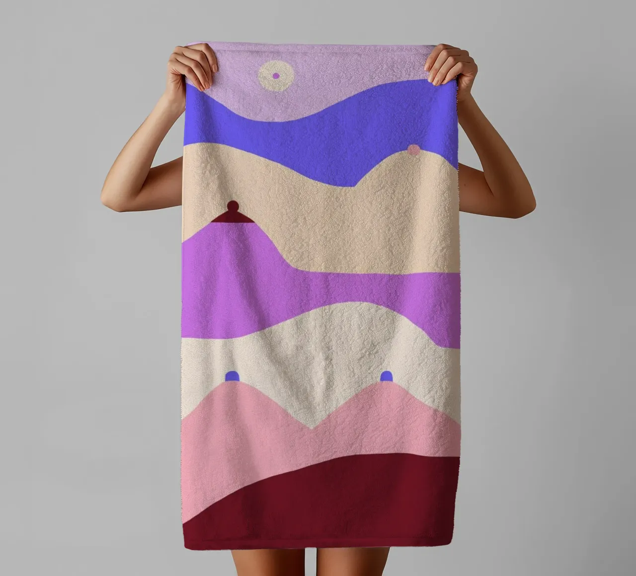 Boobscape asciugamano da bagno da Maren Gross