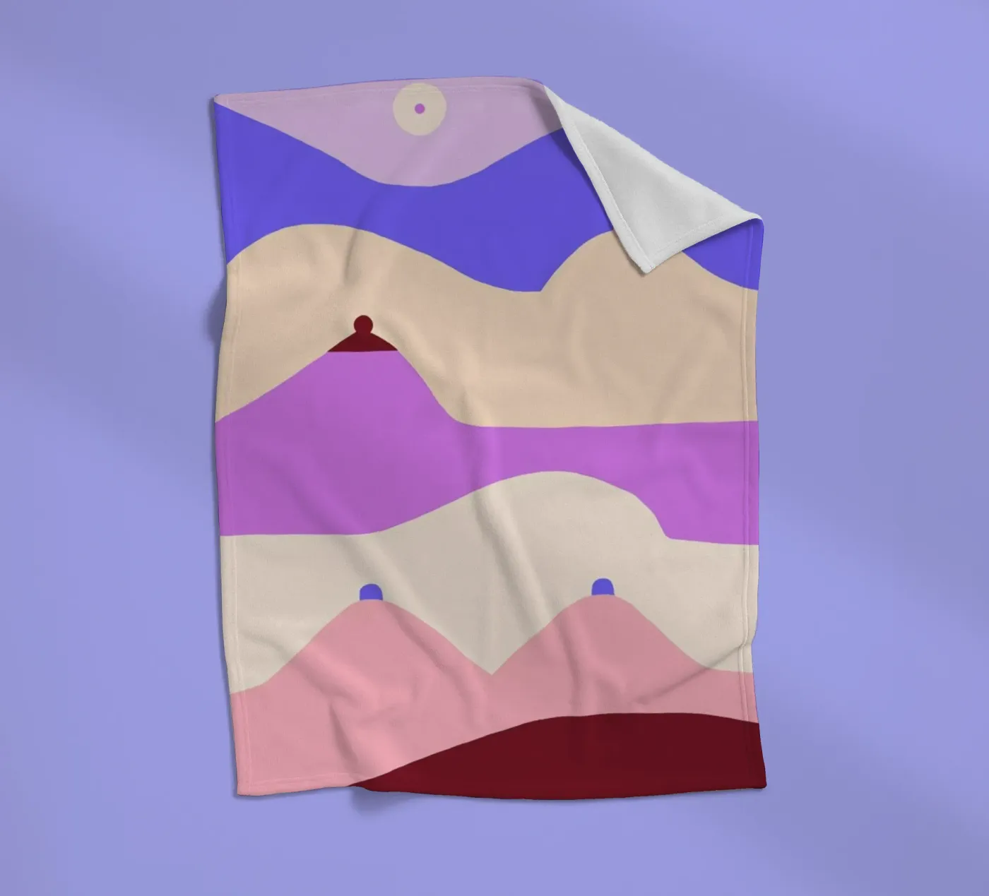 Boobscape Fleecedecke von Maren Gross