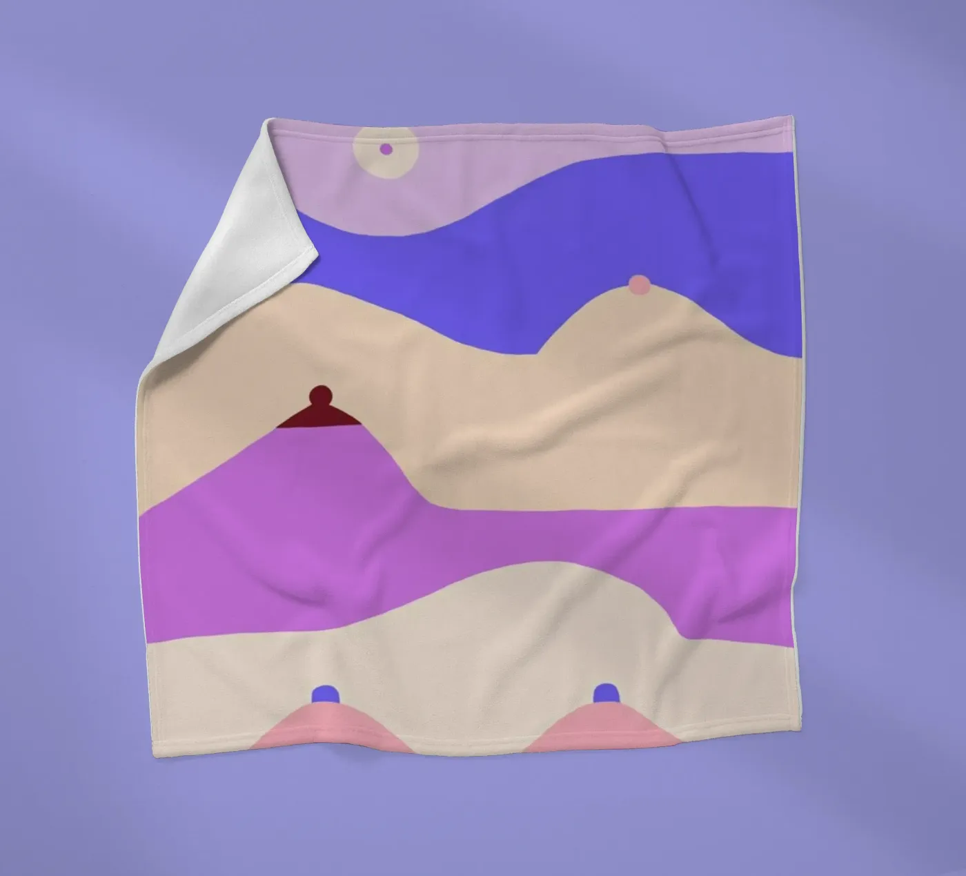 Boobscape Fleecedecke von Maren Gross
