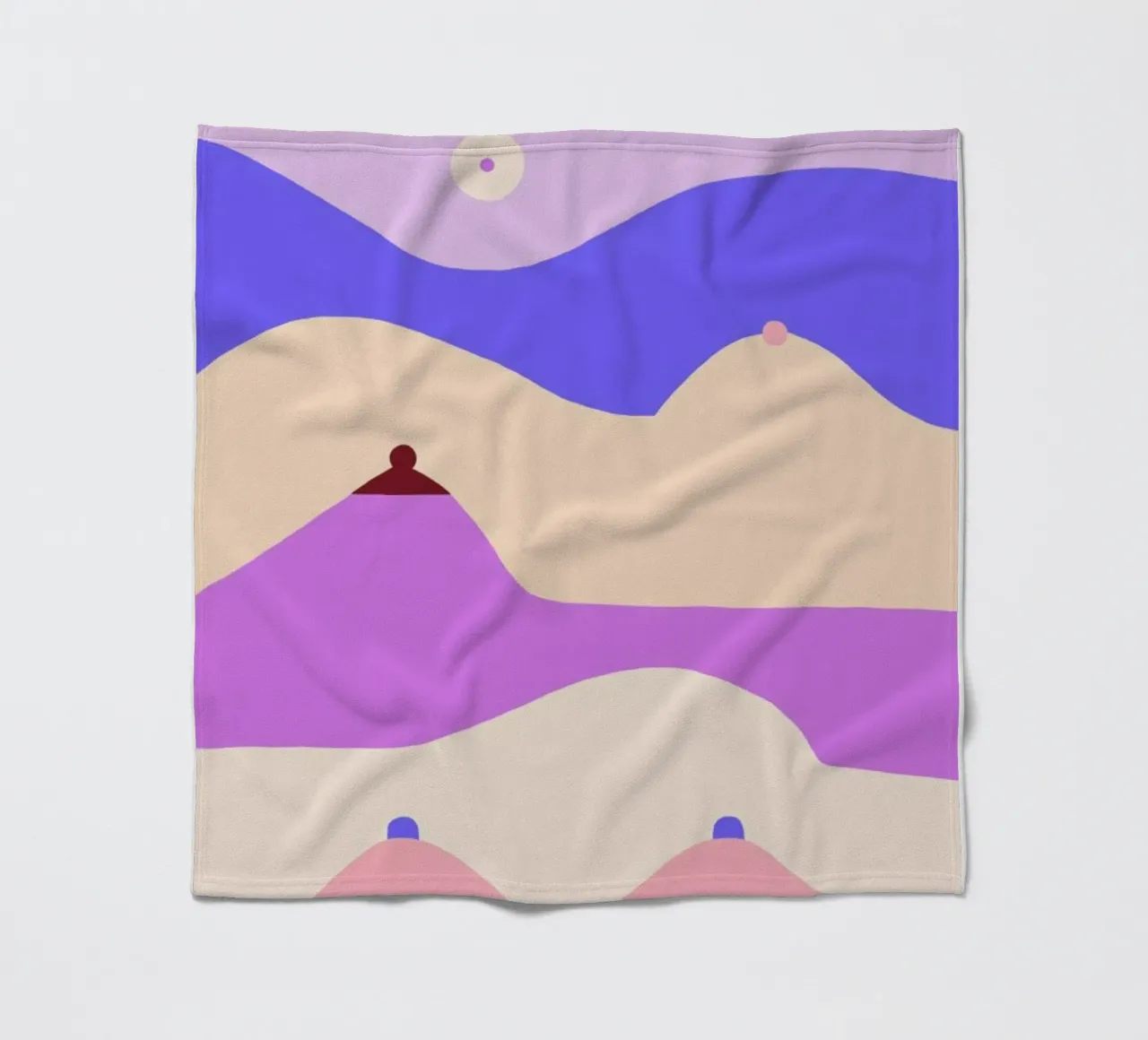 Boobscape coperta in pile da Maren Gross