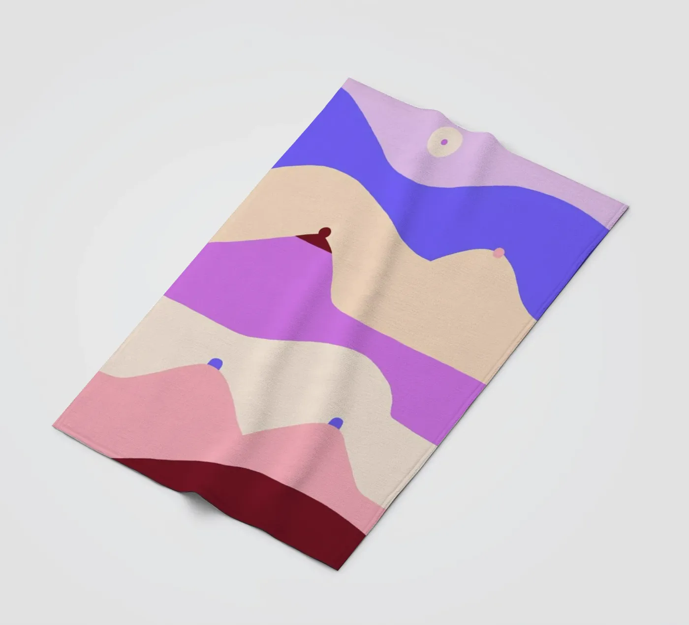 Boobscape Fleecedecke von Maren Gross