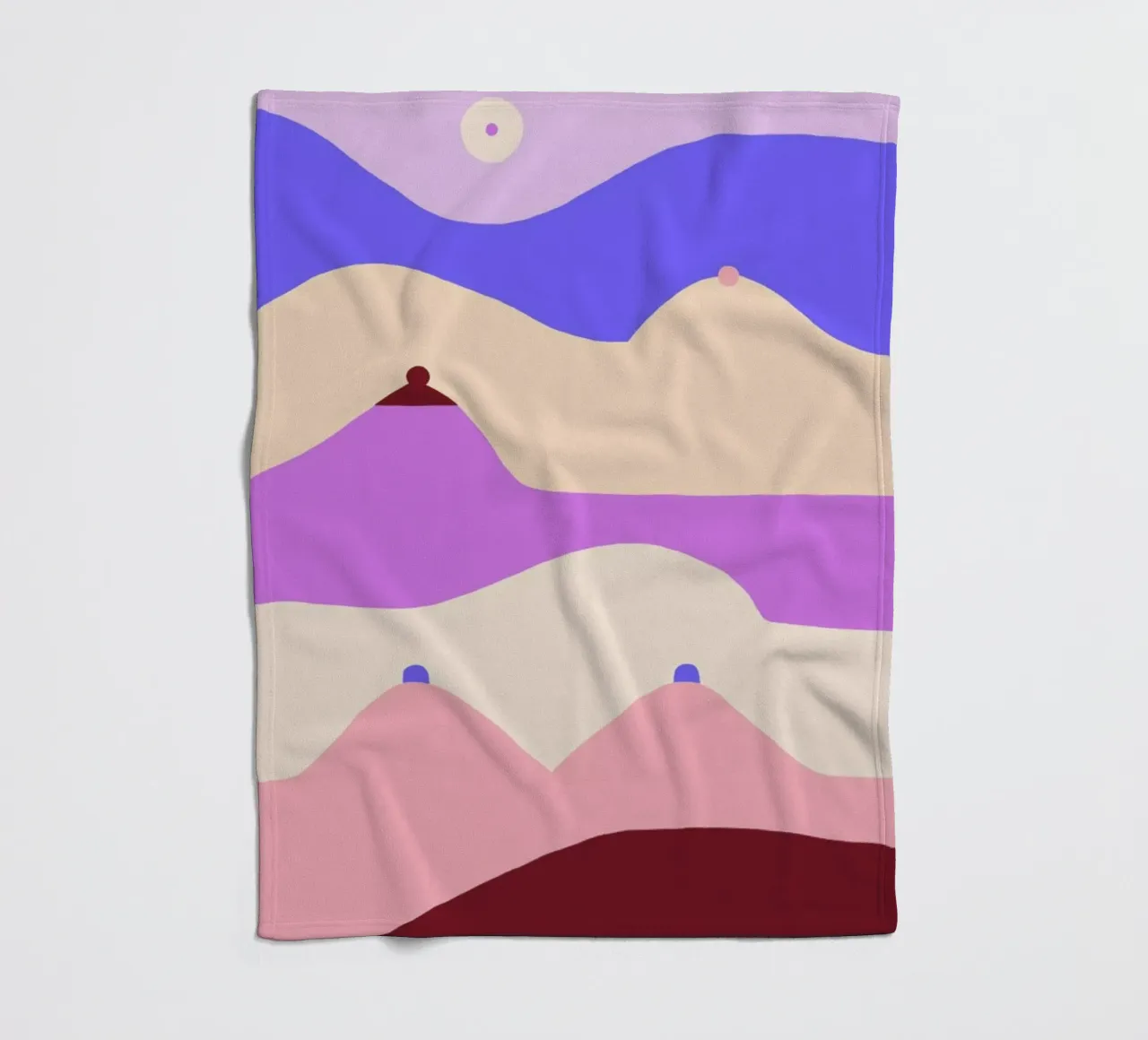 Boobscape coperta in pile da Maren Gross