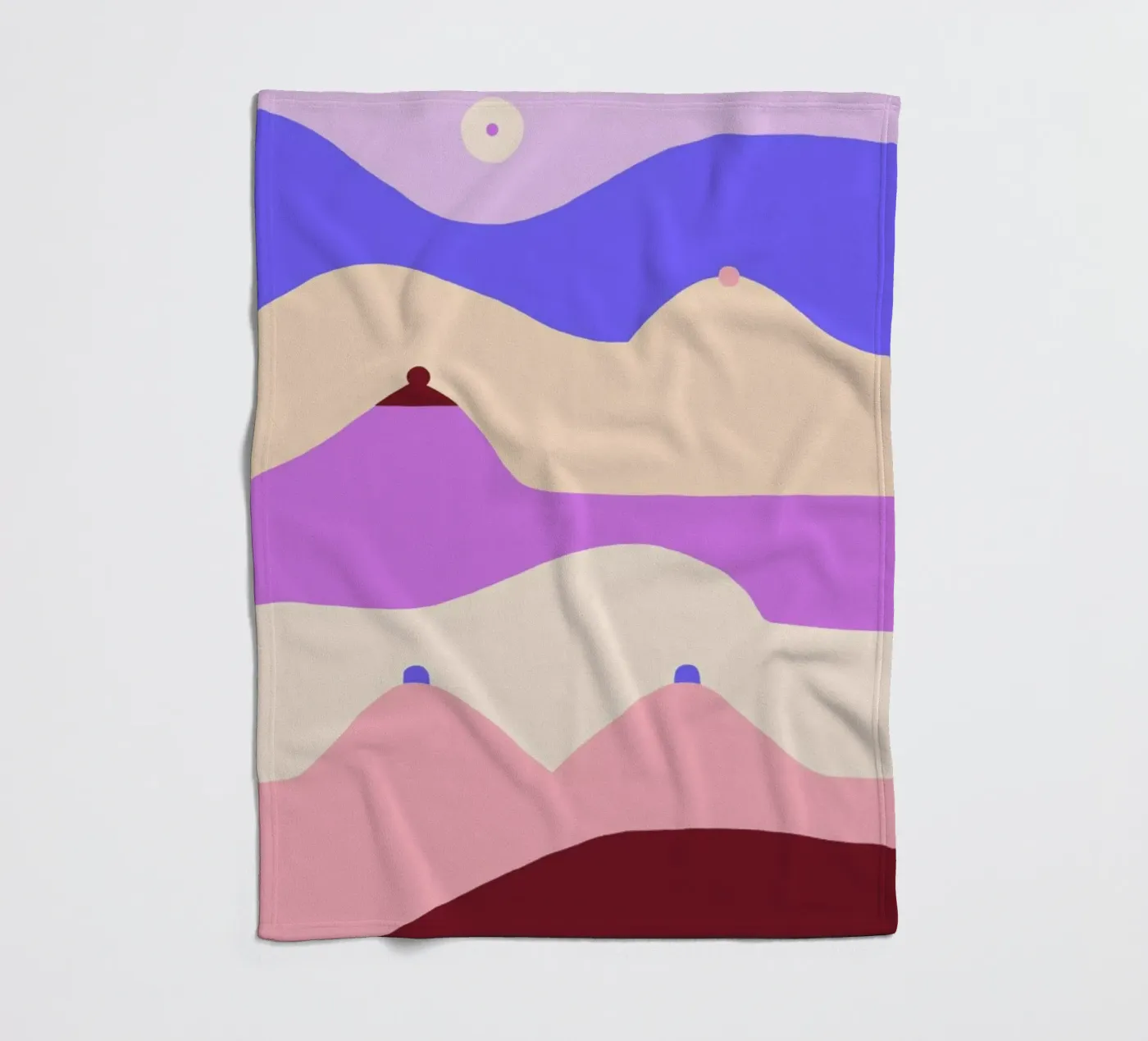 Boobscape Fleecedecke von Maren Gross