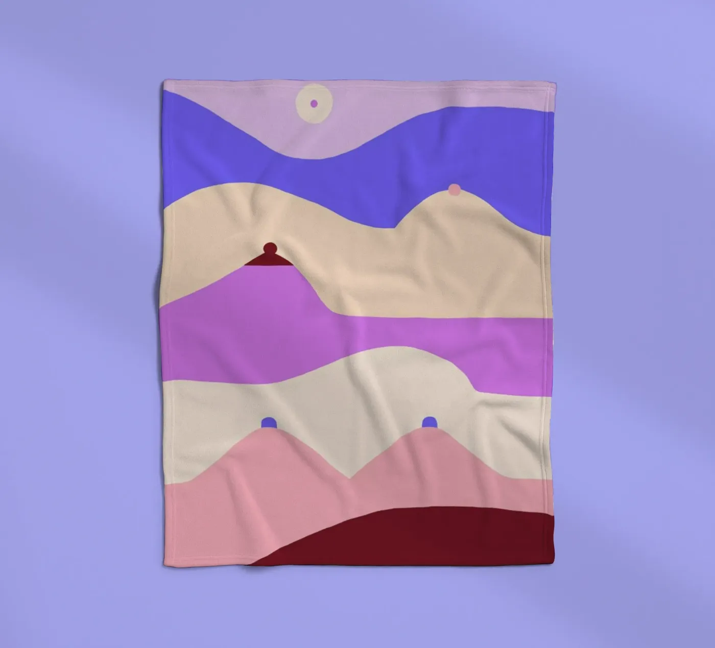 Boobscape Fleecedecke von Maren Gross