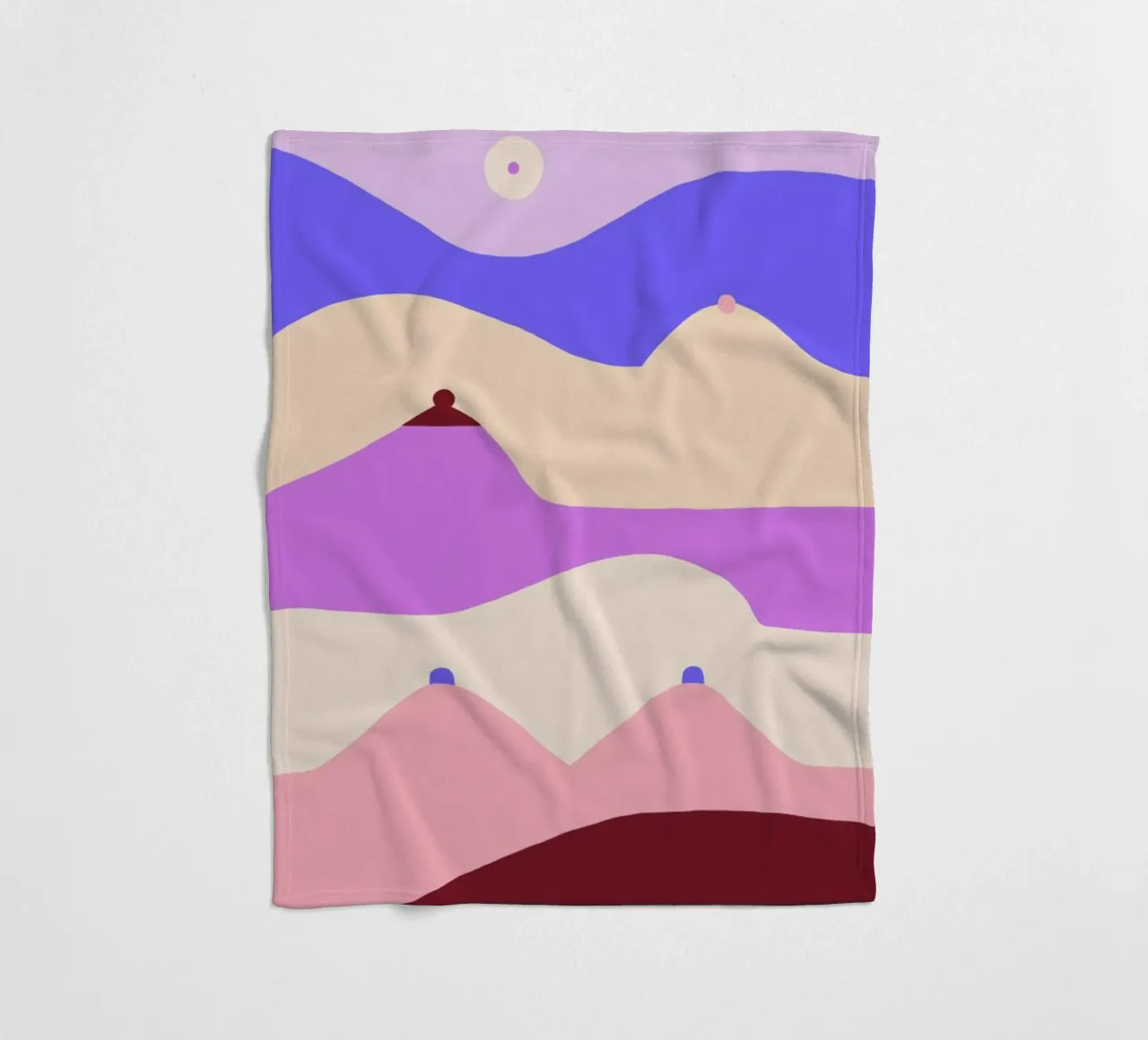 Boobscape coperta in pile da Maren Gross