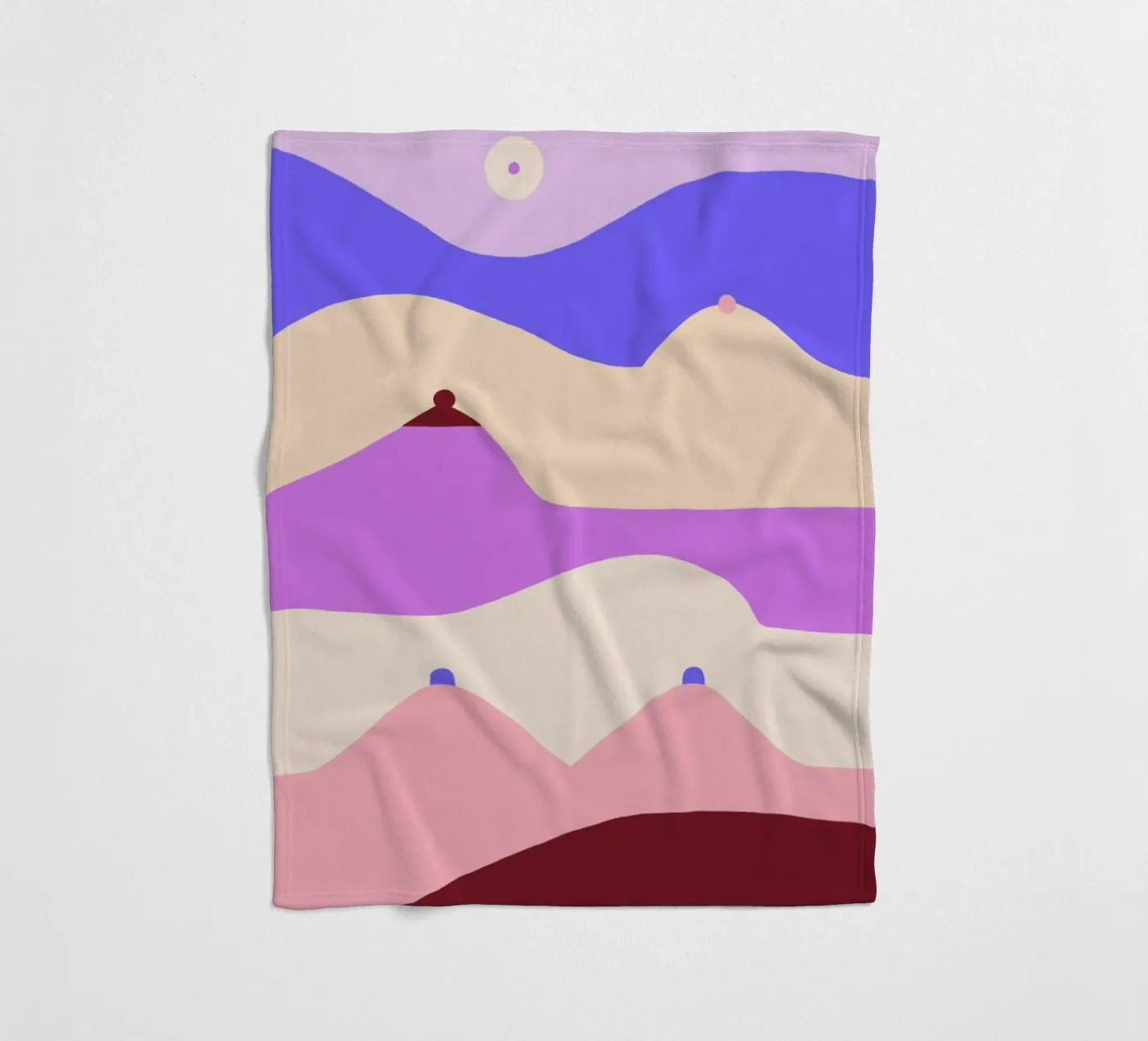 Boobscape Fleecedecke von Maren Gross