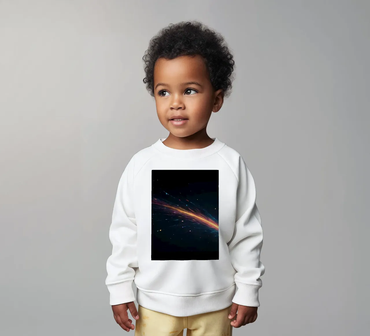 abbstract design with vibrant streaks of color baby sweatshirt by DesignDoodle