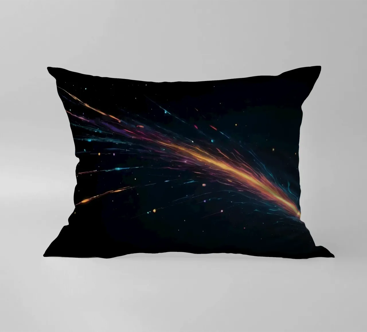 design astratto con vibranti striature di colore cuscino da DesignDoodle