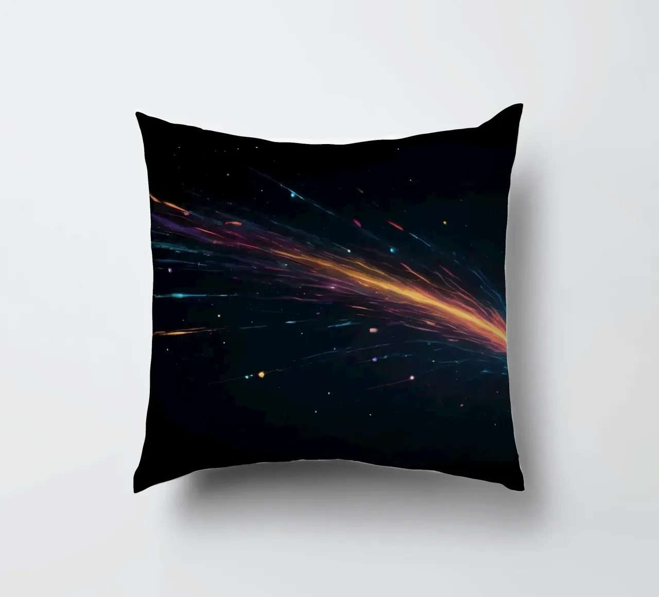 design astratto con vibranti striature di colore cuscino da DesignDoodle