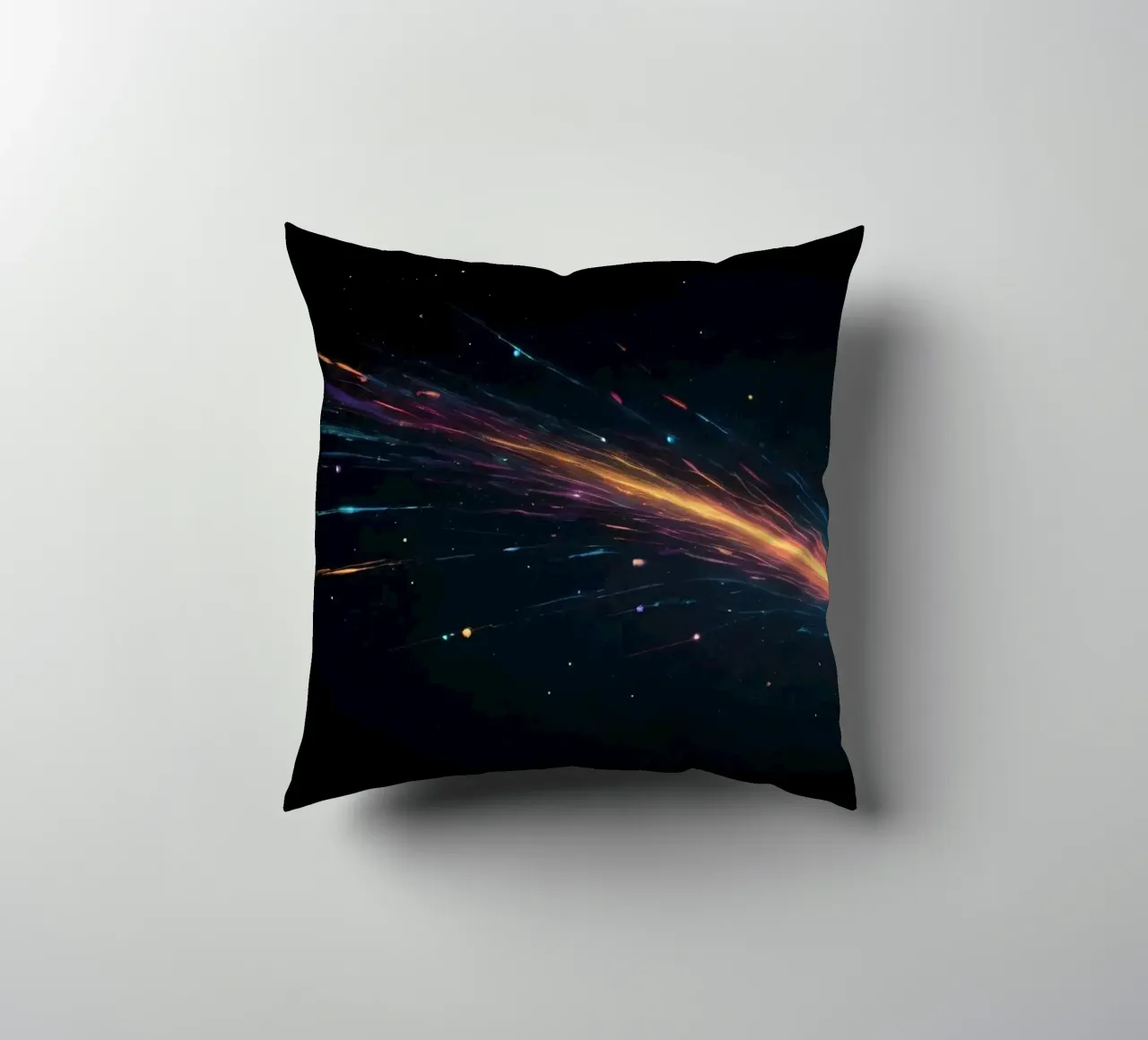 design astratto con vibranti striature di colore cuscino da DesignDoodle