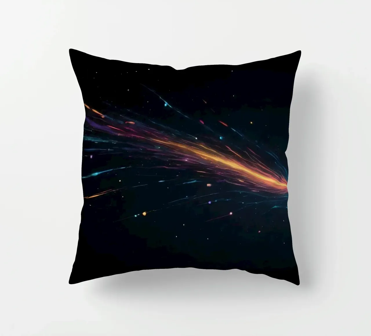 design astratto con vibranti striature di colore cuscino da DesignDoodle