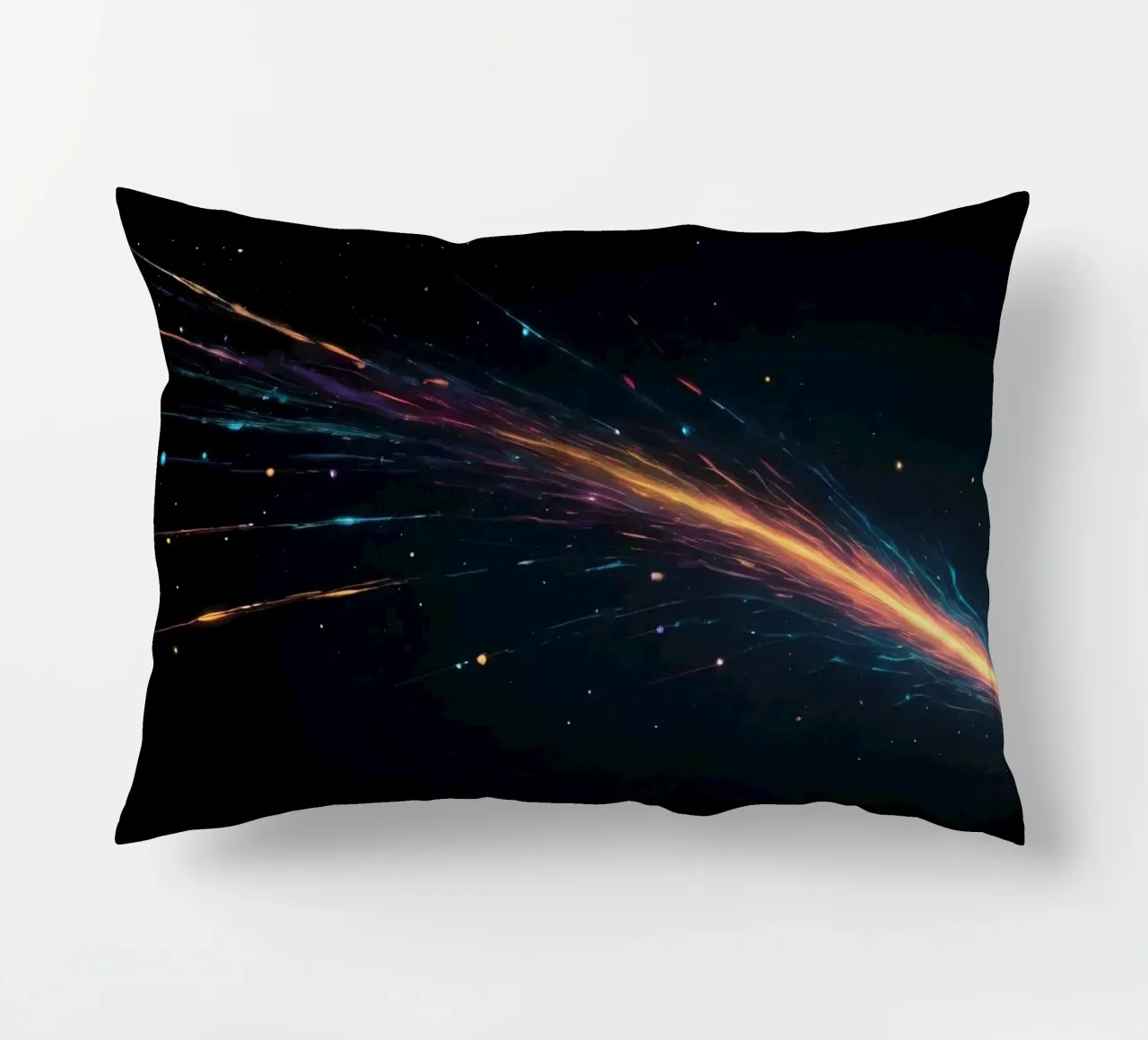 design astratto con vibranti striature di colore cuscino da DesignDoodle