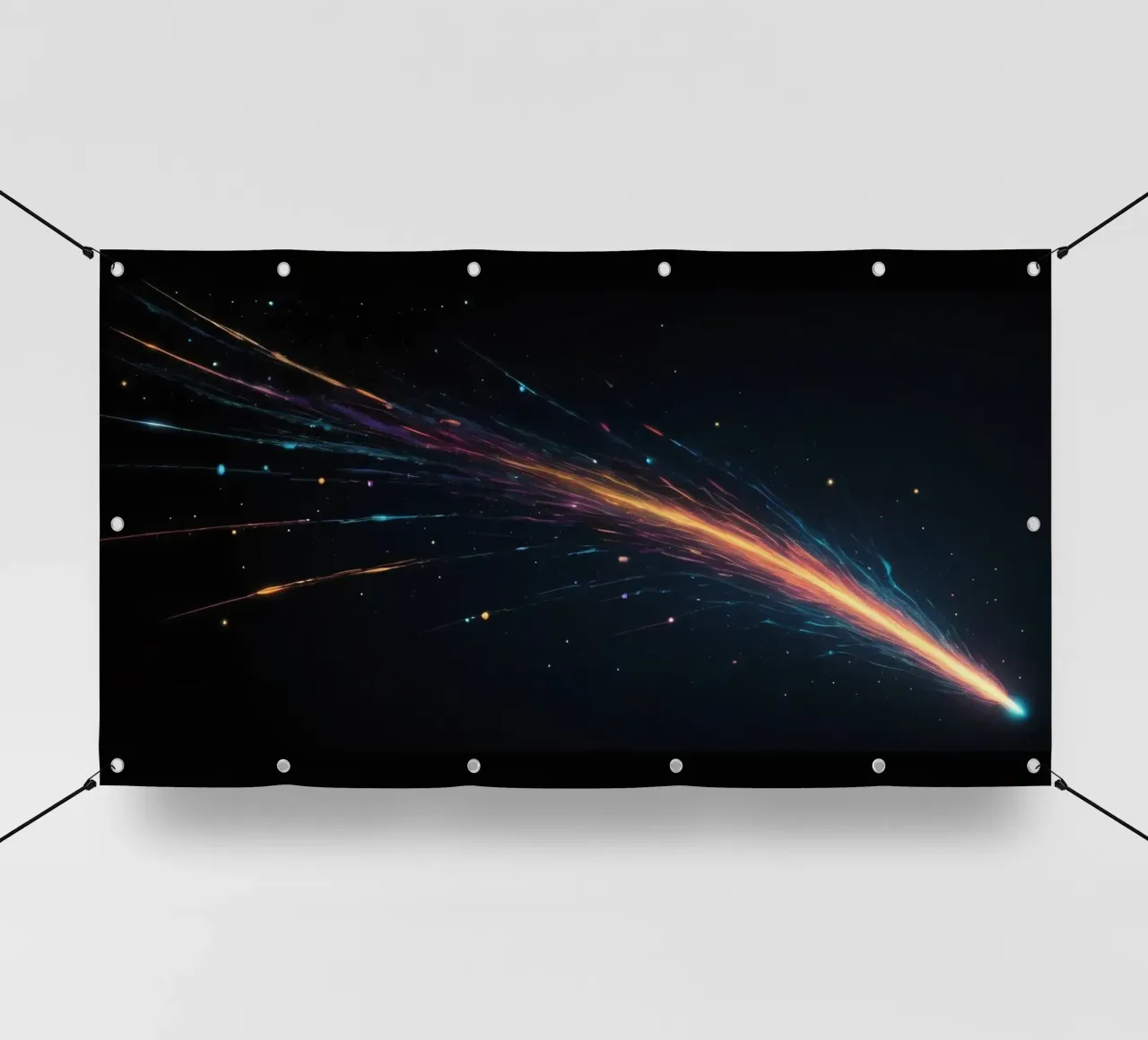 design astratto con vibranti striature di colore telo in pvc da DesignDoodle