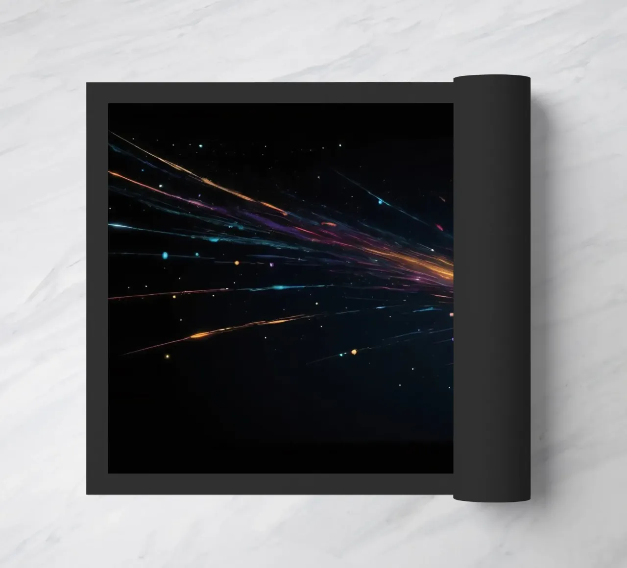 design astratto con vibranti striature di colore zerbino da DesignDoodle