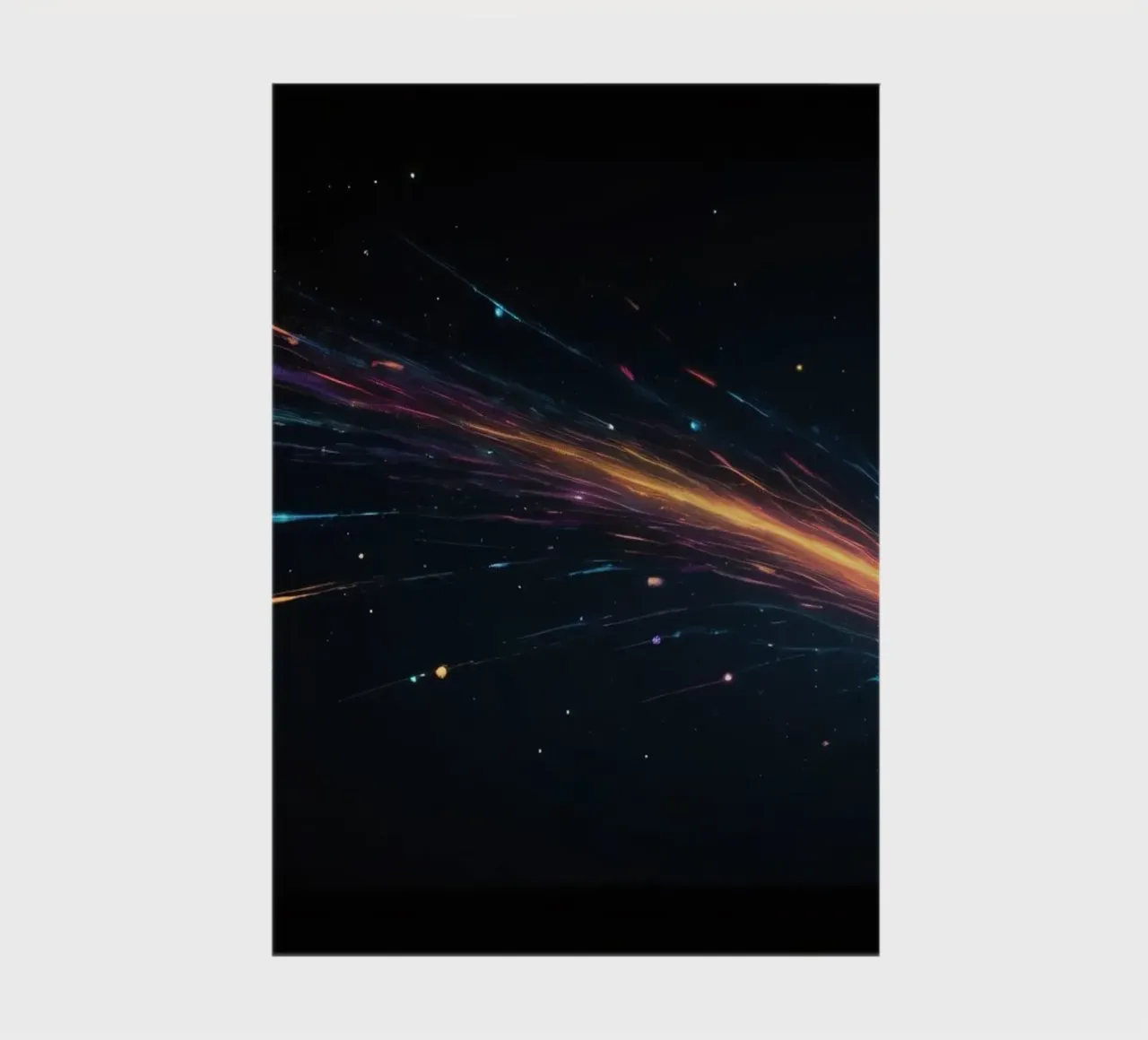 abbstract design with vibrant streaks of color notebook by DesignDoodle