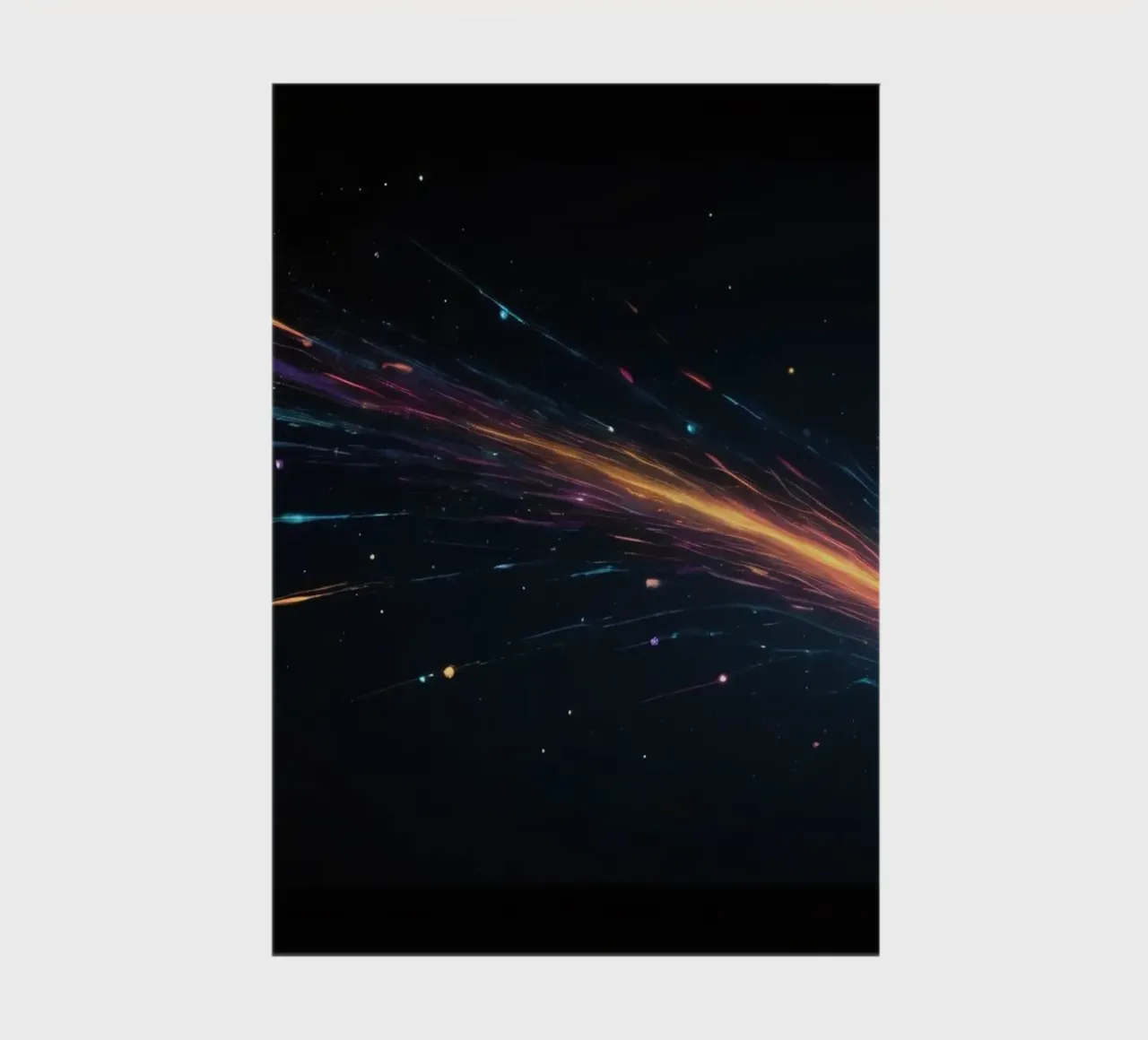 abbstract design with vibrant streaks of color notebook by DesignDoodle