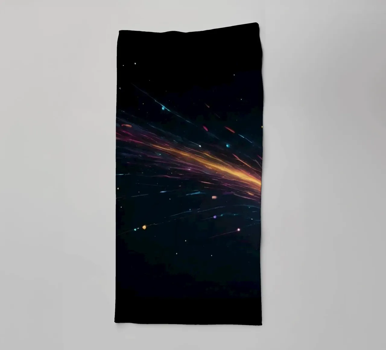 abbstract design with vibrant streaks of color towel by DesignDoodle