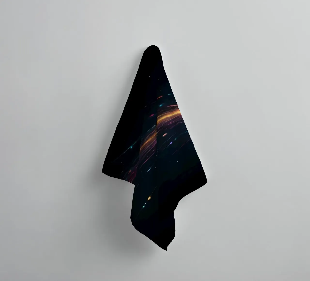 abbstract design with vibrant streaks of color towel by DesignDoodle