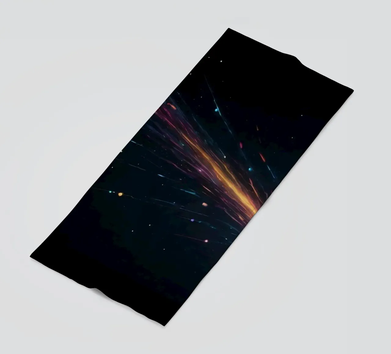 design astratto con vibranti striature di colore telo mare da DesignDoodle