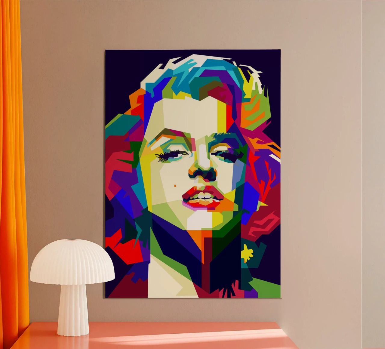 Marilyn Monroe attrice iconica WPAP Trending Now poster da Artkreator