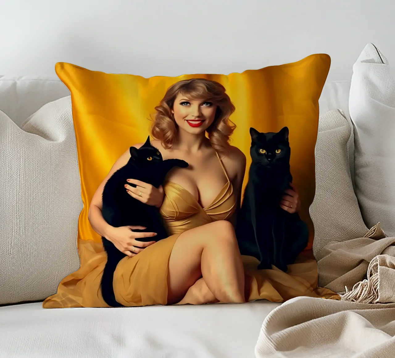 Amico gatto cuscino da Anita's Dream