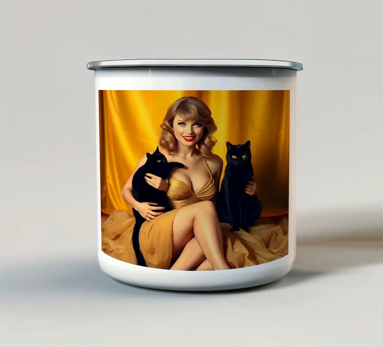 Amico gatto tazza in smalto da Anita's Dream