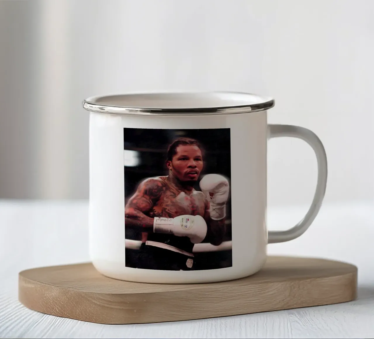Tank Davis tazza in smalto da Low poly art