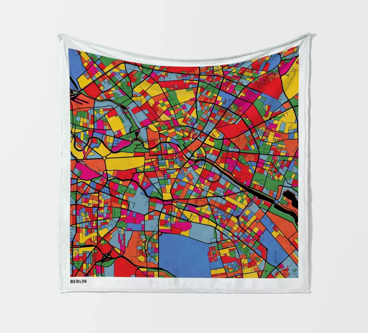 Berlin fleecedeken van The Cartography Collection