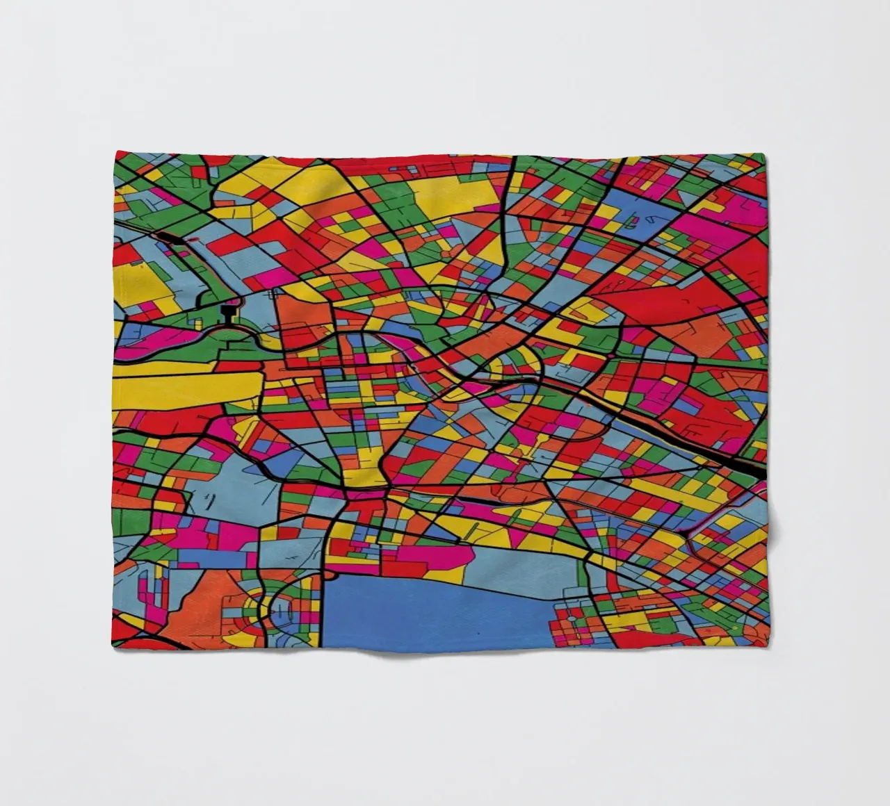 Berlin fleecedeken van The Cartography Collection