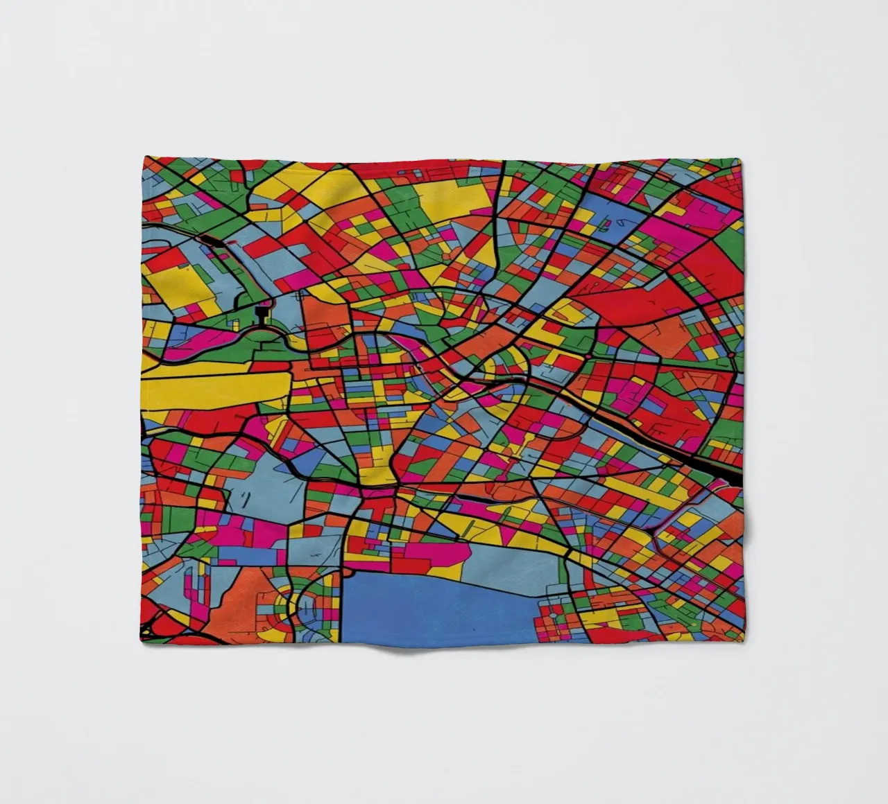 Berlin fleecedeken van The Cartography Collection