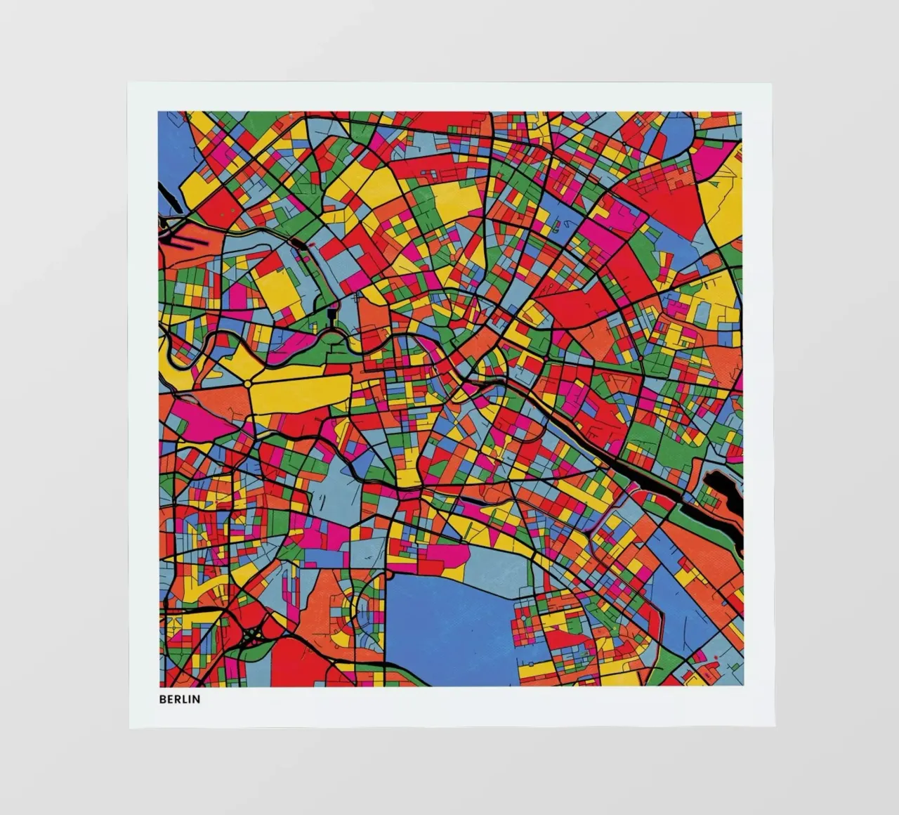 Berlin pellicola backlit da The Cartography Collection