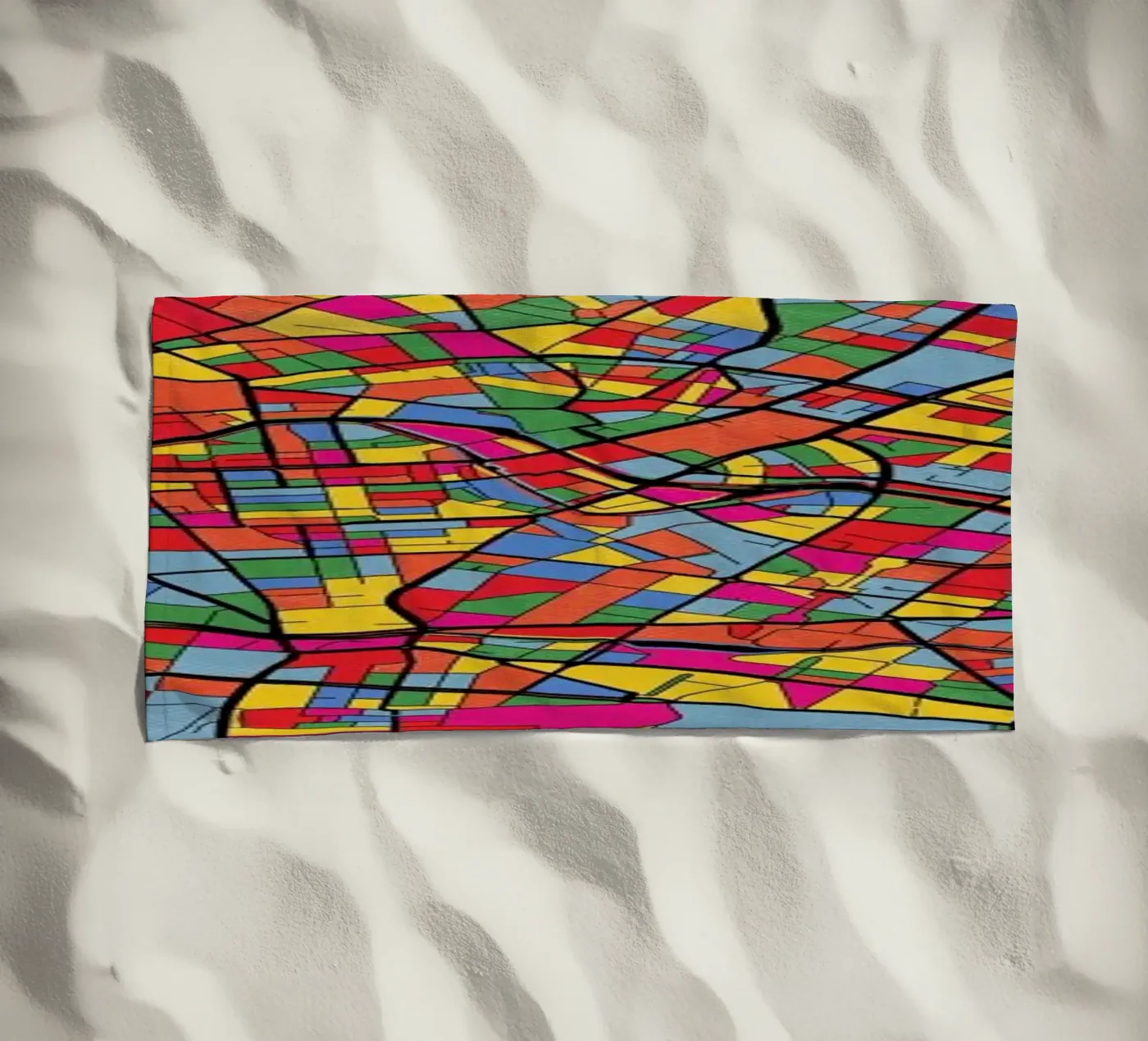 Berlin strandhanddoek van The Cartography Collection