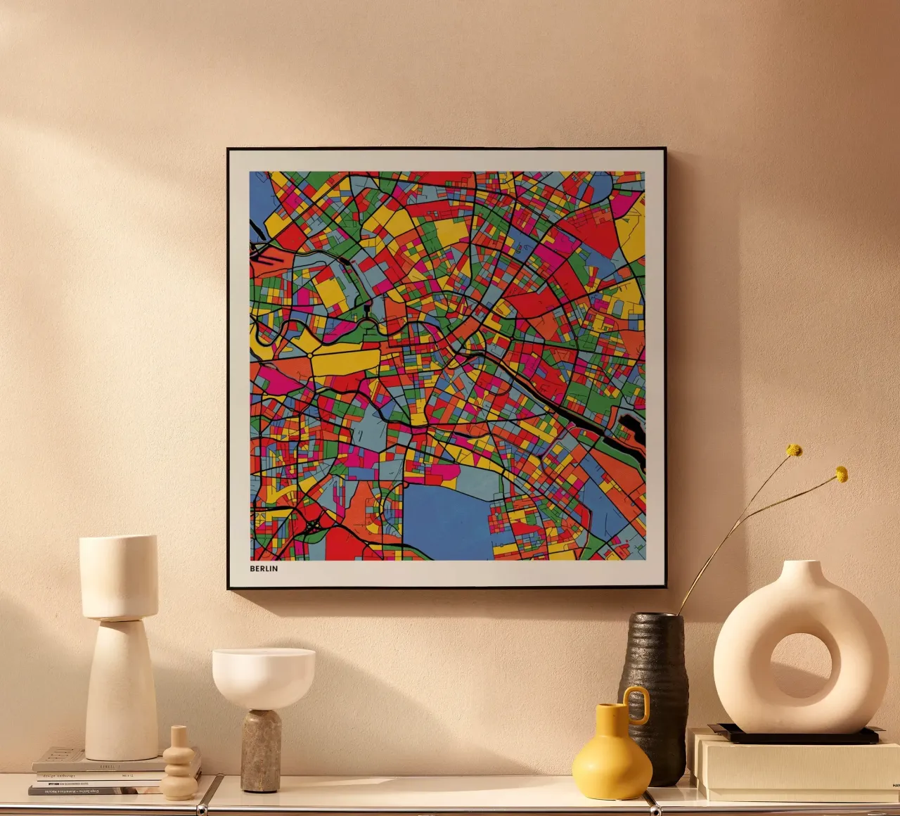 Berlin acrylic glass by The Cartography Collection