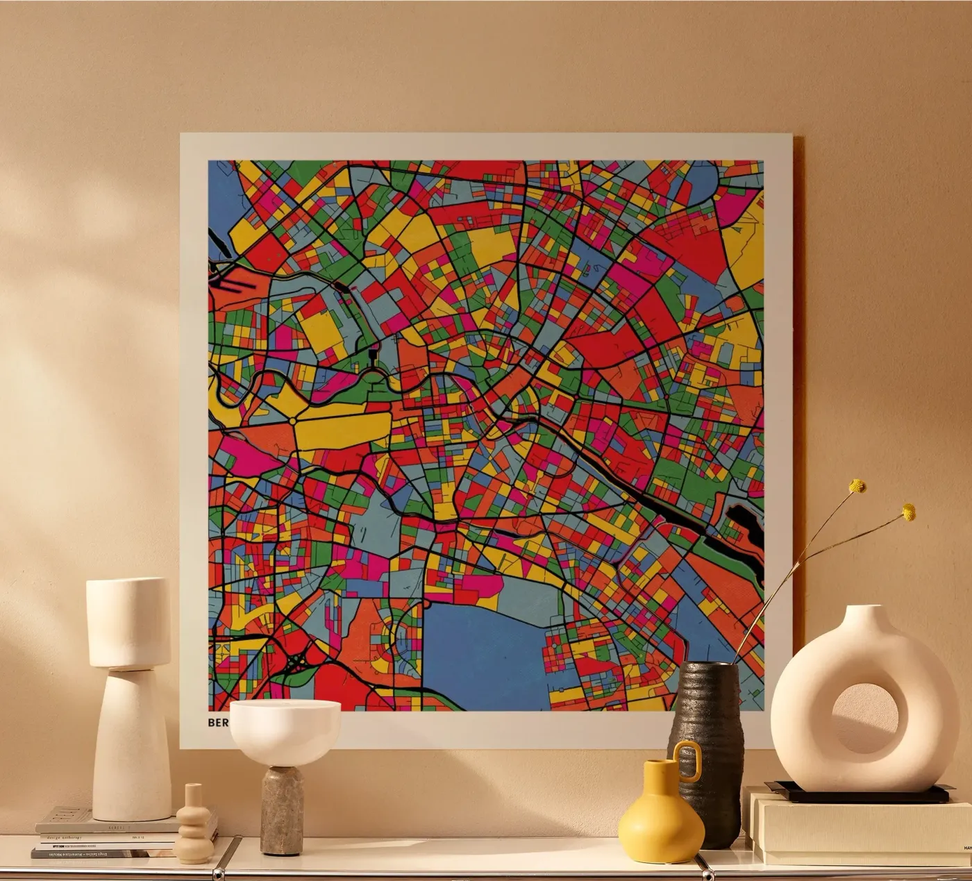 Berlin acrylic glass by The Cartography Collection