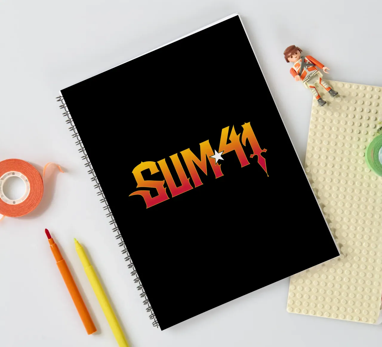 Sum 41 Log V1 spiral notebook by lindacleveland
