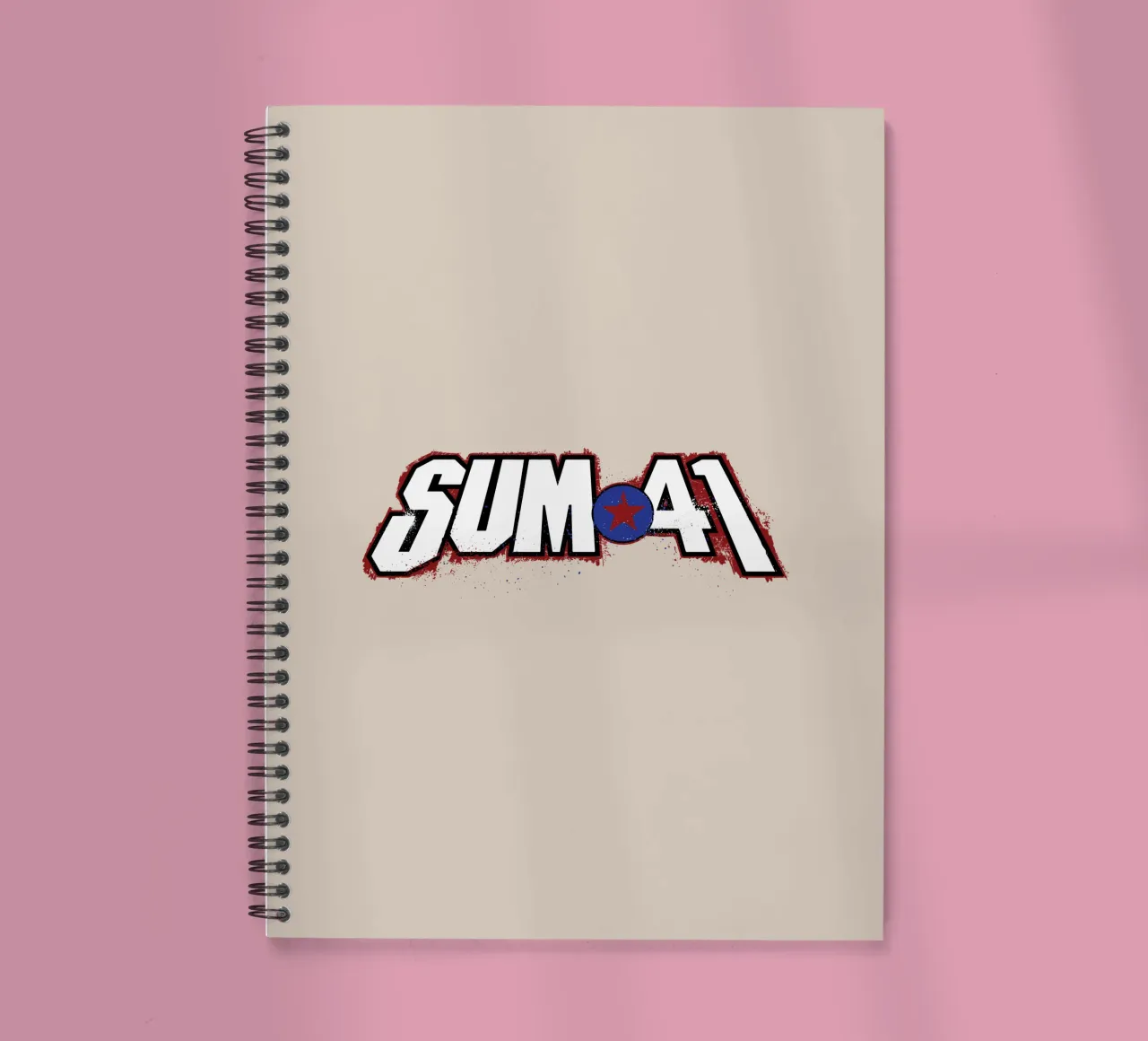 Sum 41 Log V2 spiral notebook by lindacleveland