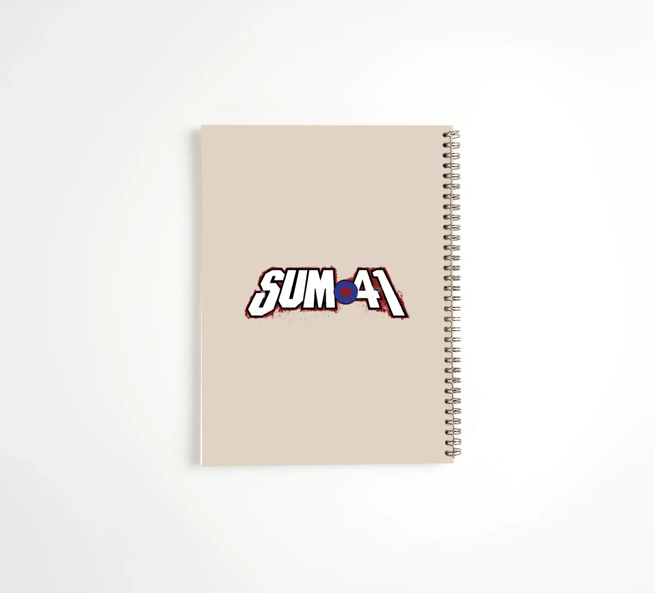 Sum 41 Log V2 spiral notebook by lindacleveland