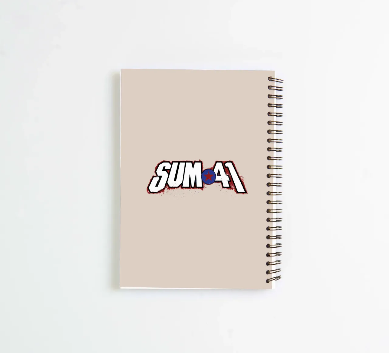 Sum 41 Log V2 spiral notebook by lindacleveland