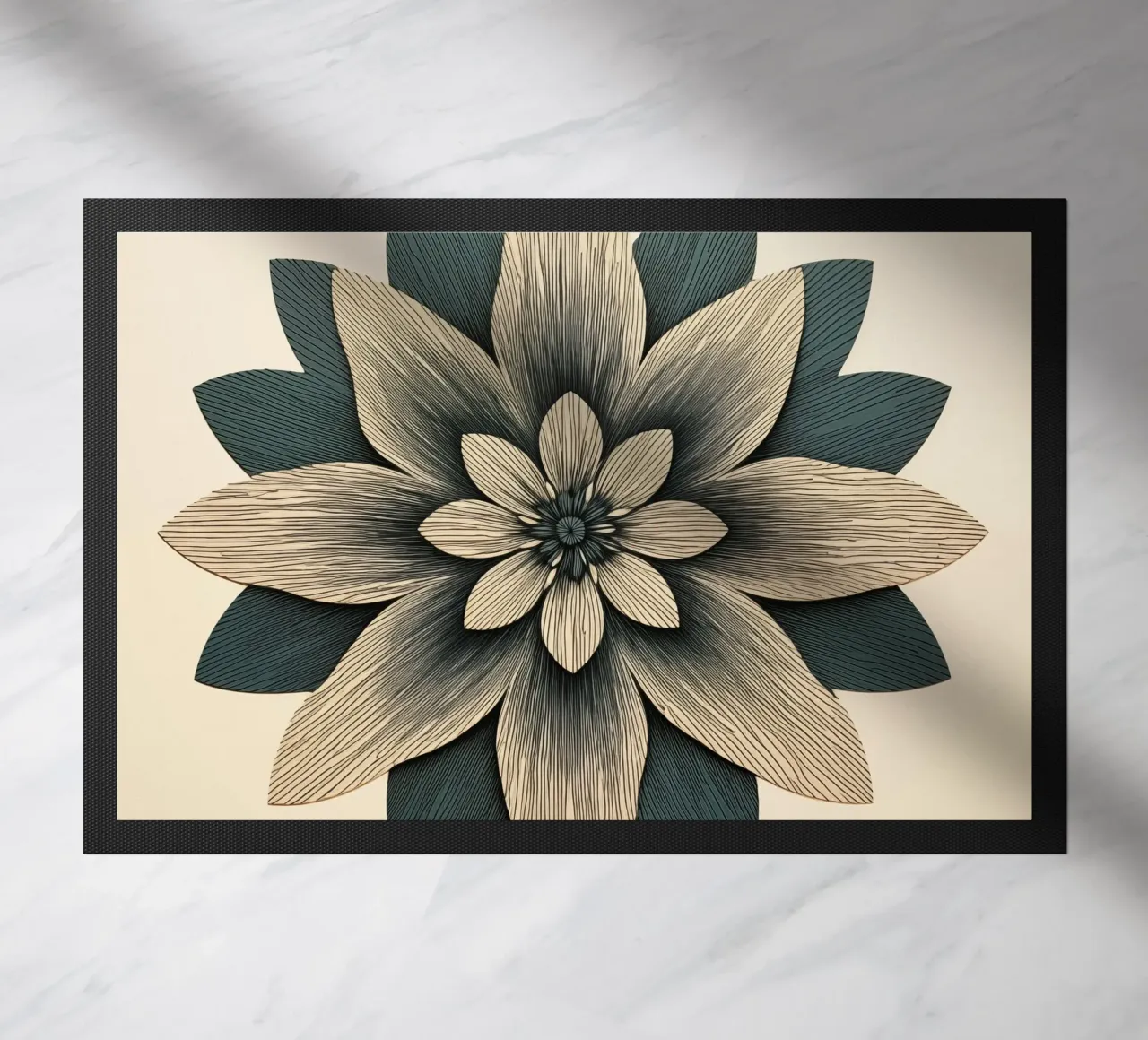 Fiore simmetrico zerbino da Imagine