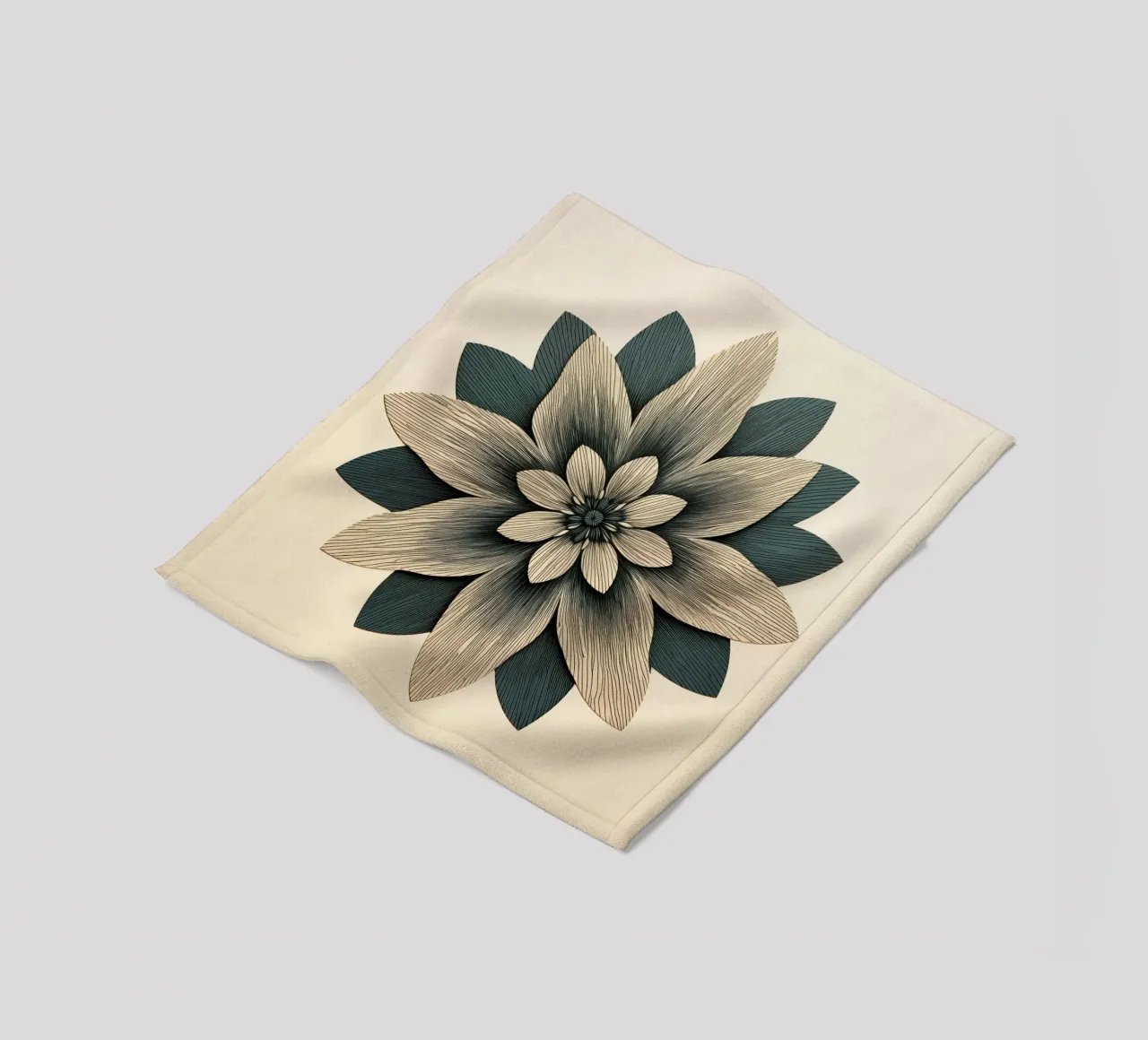 Fiore simmetrico coperta in pile da Imagine