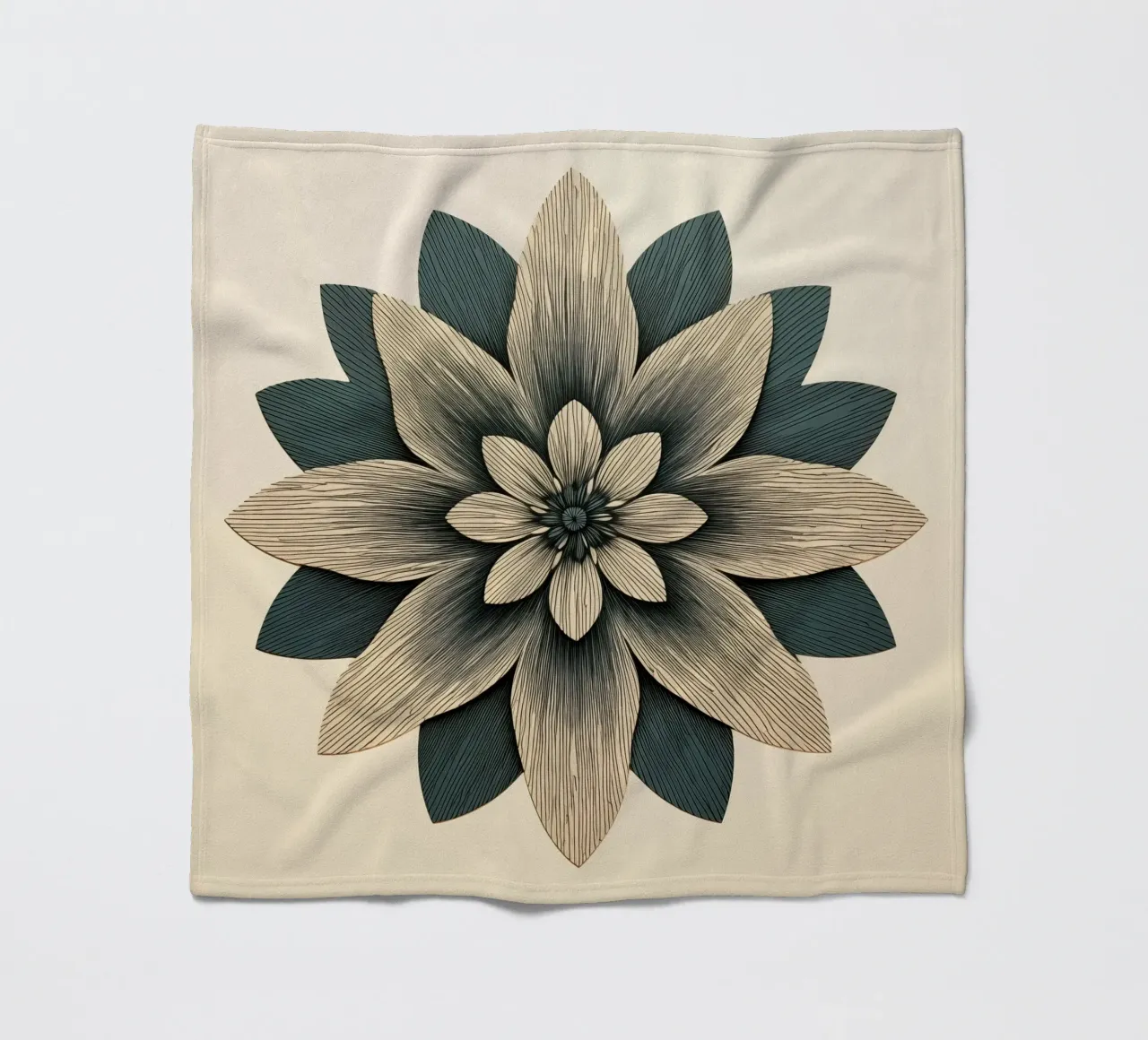 Fiore simmetrico coperta in pile da Imagine