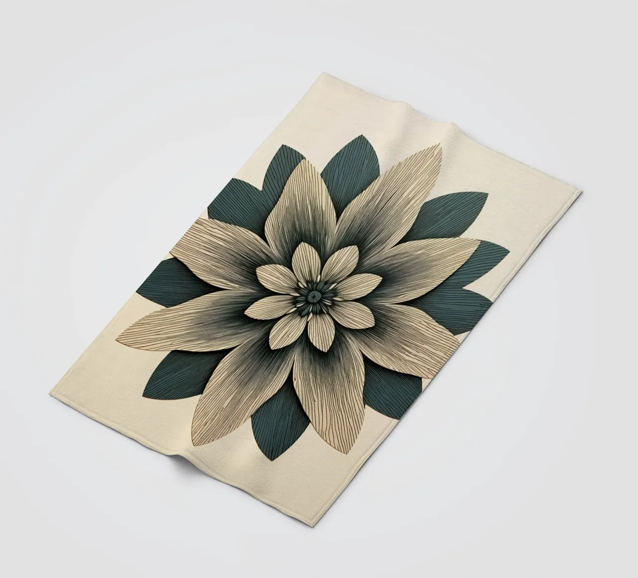 Fiore simmetrico coperta in pile da Imagine
