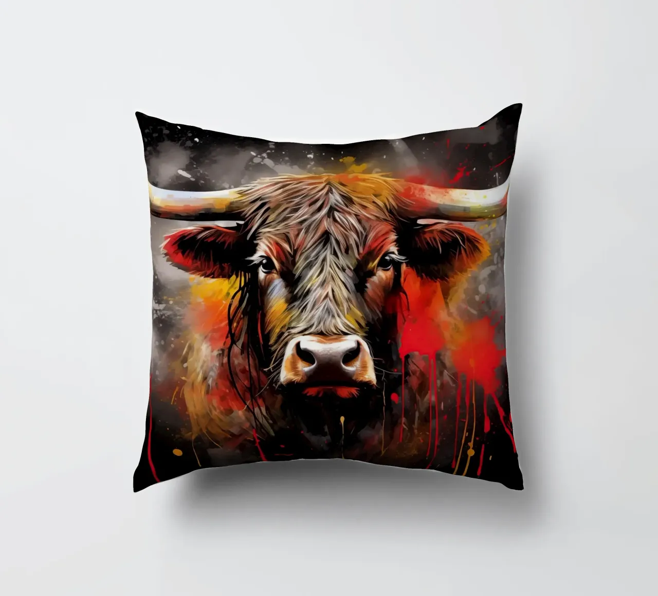Bull decorative cushion by Imagine
