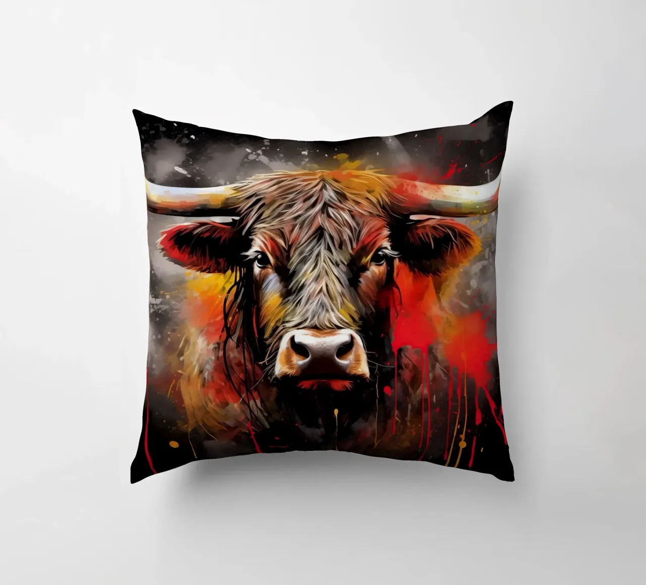 Bull decorative cushion by Imagine