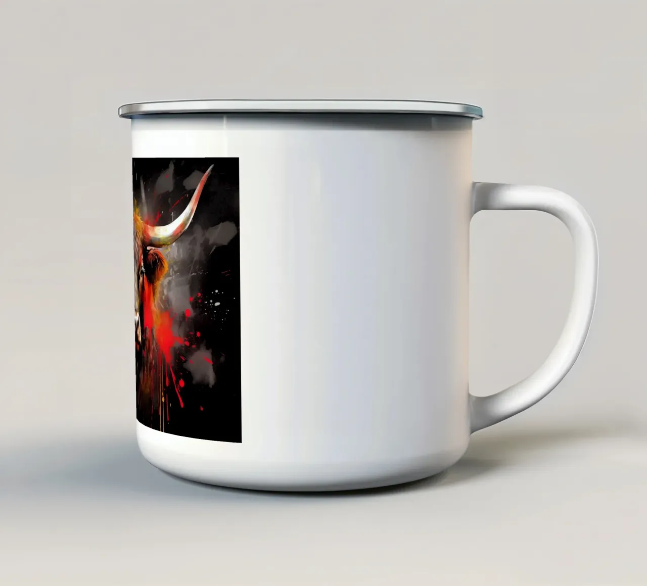 Toro tazza in smalto da Imagine