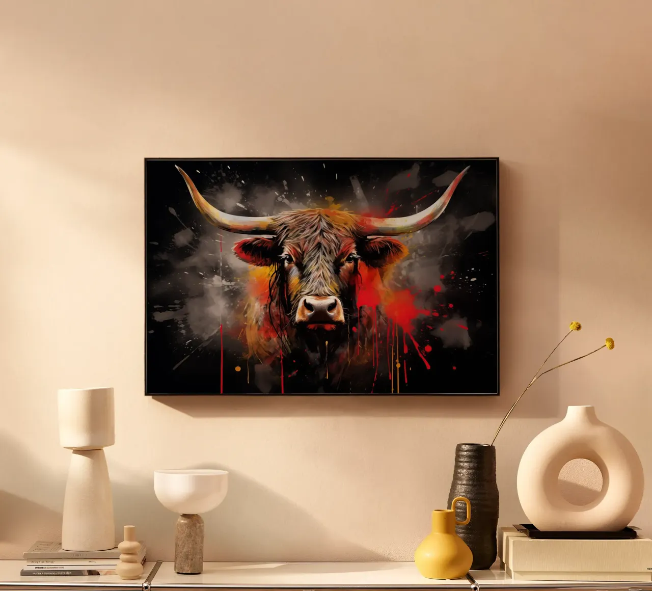 Bull alu-dibond by Imagine