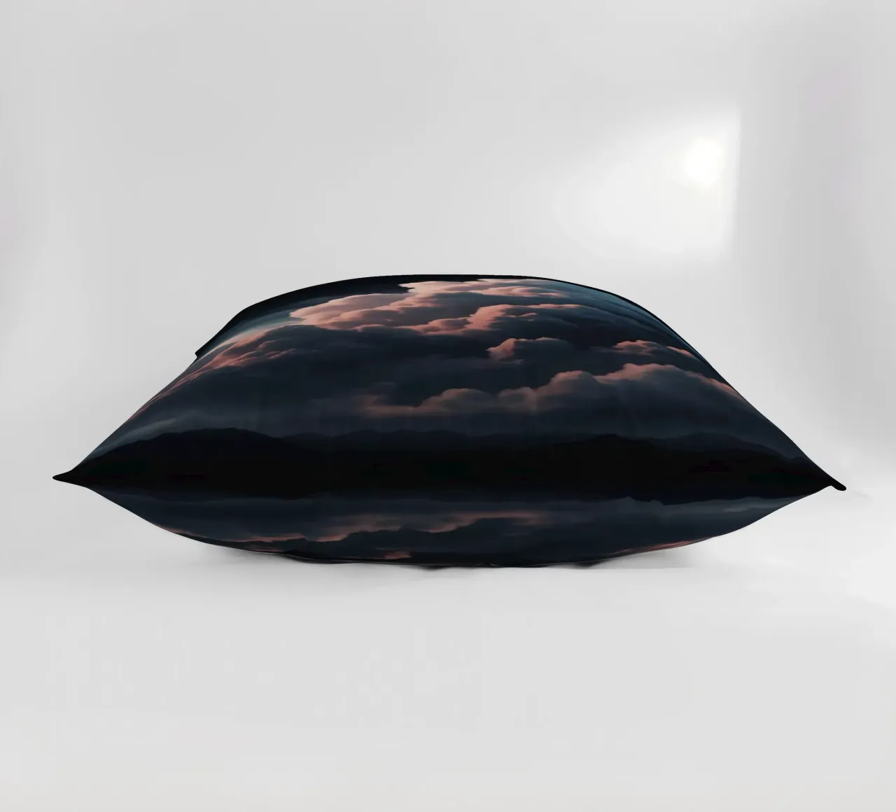 clouds illuminated by soft light create abstract art decorative cushion by DesignDoodle