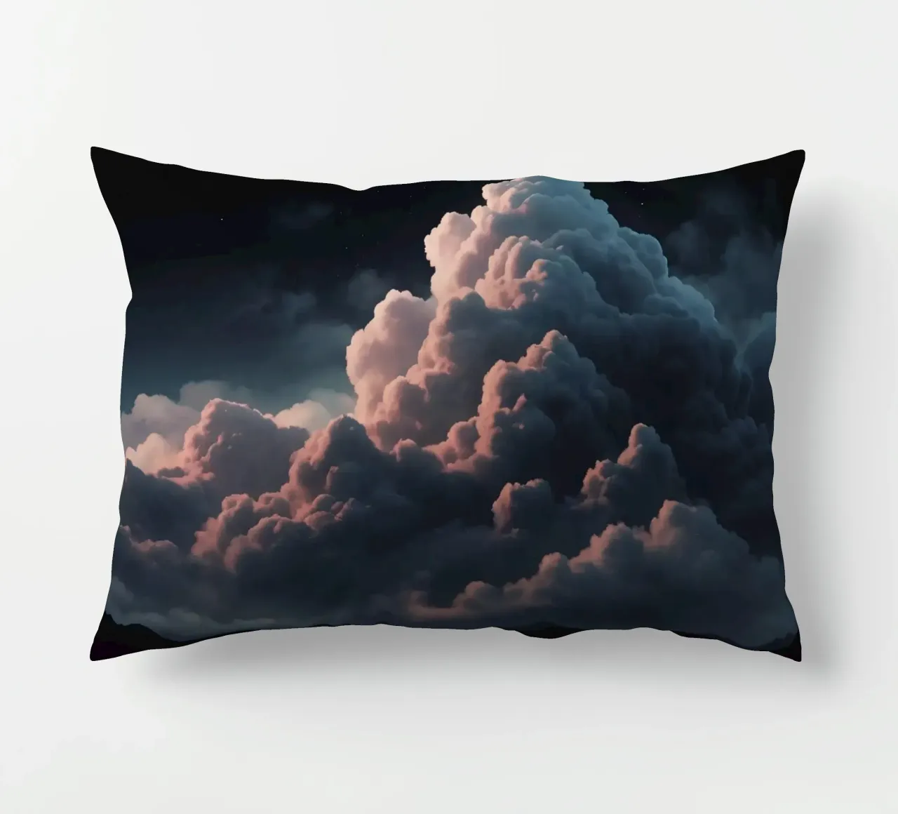 clouds illuminated by soft light create abstract art decorative cushion by DesignDoodle