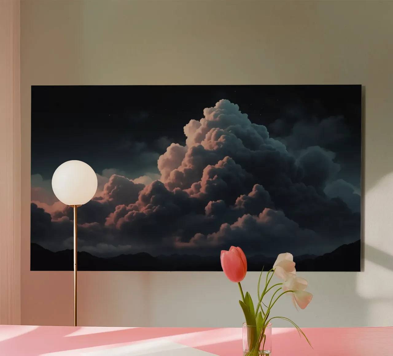 clouds illuminated by soft light create abstract art forex plate by DesignDoodle