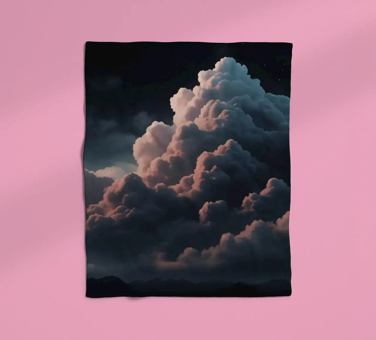 clouds illuminated by soft light create abstract art fleece blanket by DesignDoodle